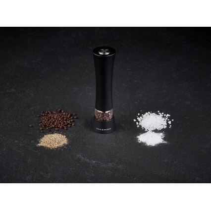 Cole&Mason - Electric grinder för salt or pepper BURFORD 4xAAA 18 cm svart