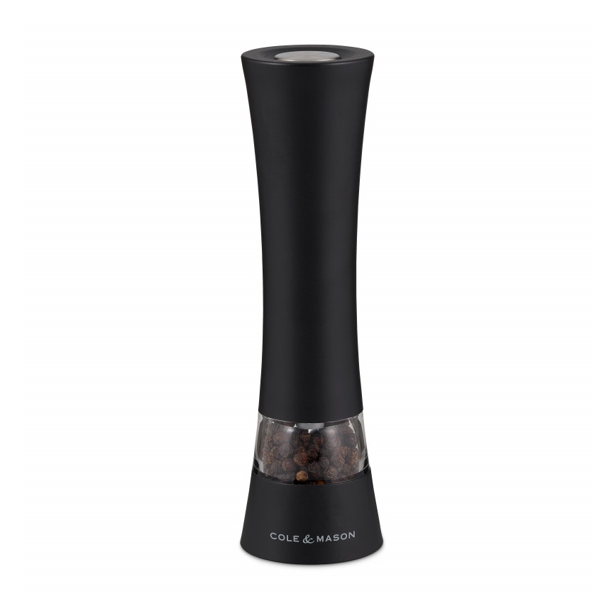 Cole&Mason - Electric grinder för salt or pepper BURFORD 4xAAA 18 cm svart