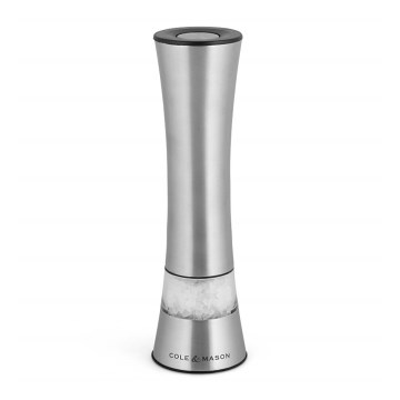 Cole&Mason - Elektrisk salt or pepper grinder BURFORD 4xAAA 18 cm matt krom