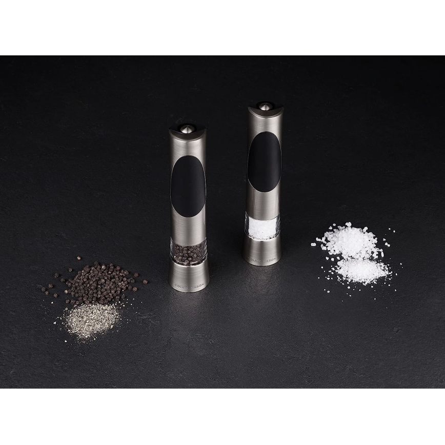 Cole&Mason - Elektriska kvarnar för salt och peppar RICHMOND, 2-pack, 6xAAA