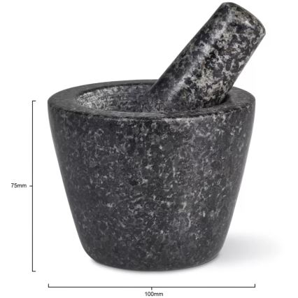 Cole&Mason - Granitmortel med mortelstöt GRANITE diameter 10 cm