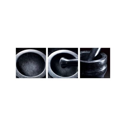 Cole&Mason - Granitmortel med mortelstöt GRANITE diameter 14 cm granite/svart