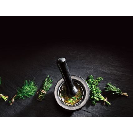 Cole&Mason - Granitmortel med mortelstöt GRANITE diameter 18 cm granite/svart