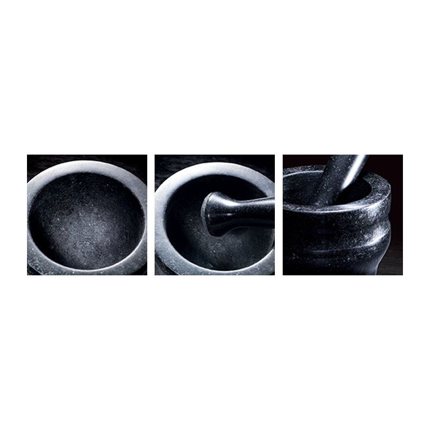 Cole&Mason - Granitmortel med mortelstöt GRANITE diameter 18 cm granite/svart
