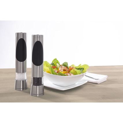Cole&Mason - Kit of electric salt och pepper grinders RICHMOND 2 delar 6xAAA