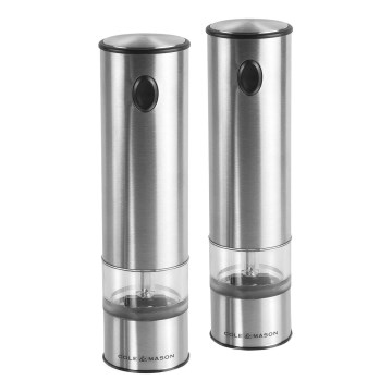 Cole&Mason - Kit of electric spice grinders with backlight BATTERSEA 2 delar 6xAAA
