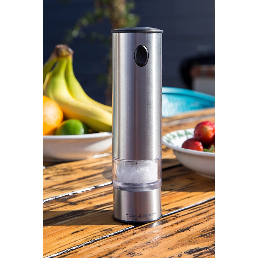 Cole&Mason - Kit of electric spice grinders with backlight BATTERSEA 2 delar 6xAAA