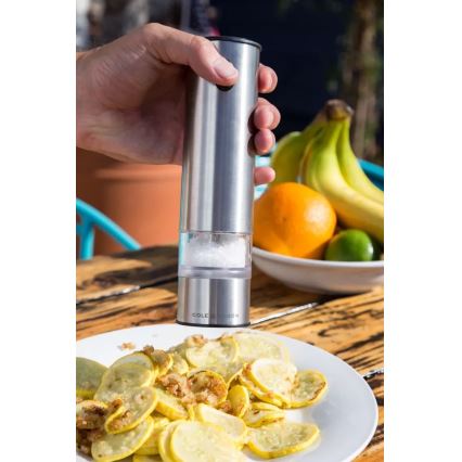 Cole&Mason - Kit of electric spice grinders with backlight BATTERSEA 2 delar 6xAAA