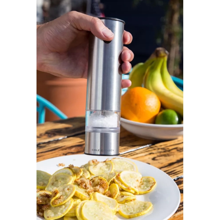 Cole&Mason - Kit of electric spice grinders with backlight BATTERSEA 2 delar 6xAAA