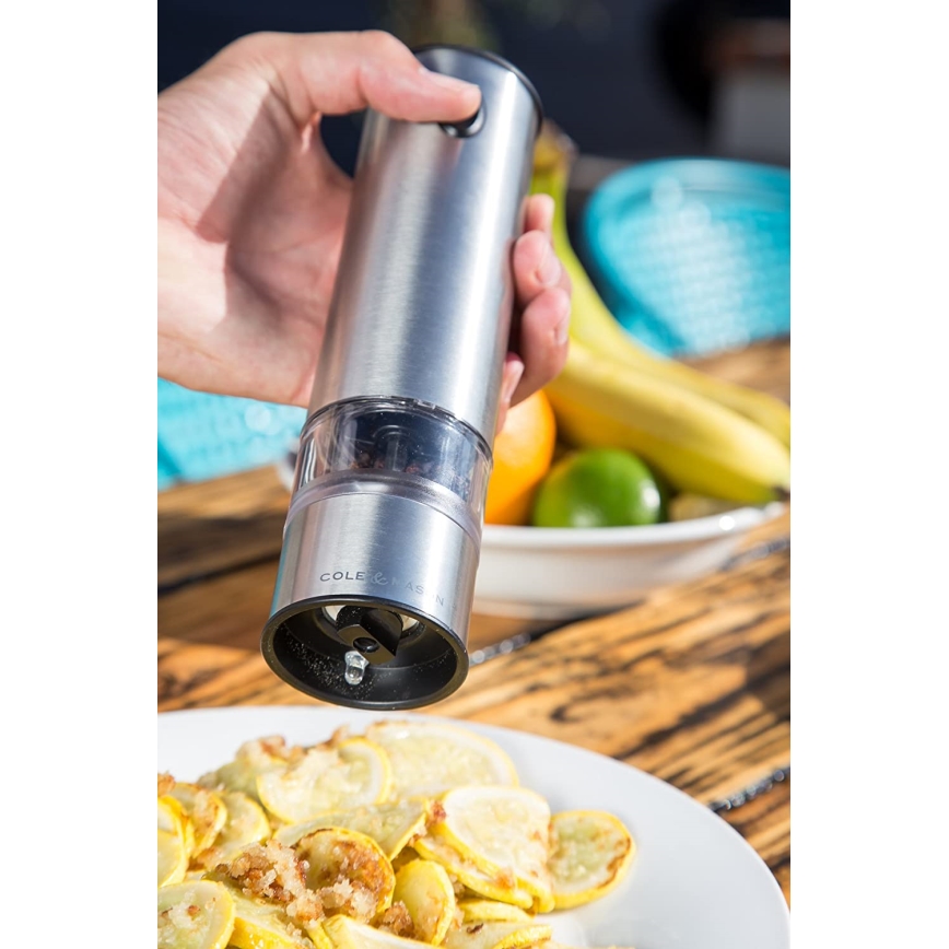 Cole&Mason - Kit of electric spice grinders with backlight BATTERSEA 2 delar 6xAAA