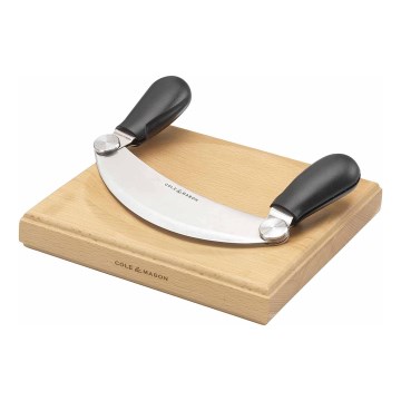 Cole&Mason - Köksskärbräda och vaggkniv 21,5x51,5 cm bok
