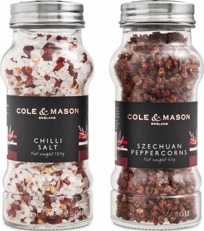 Cole&Mason - Presentset Aromatic Chilisalt och Sichuanpeppar