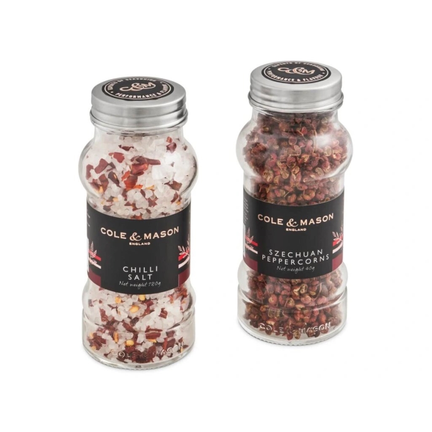 Cole&Mason - Presentset Aromatic Chilisalt och Sichuanpeppar