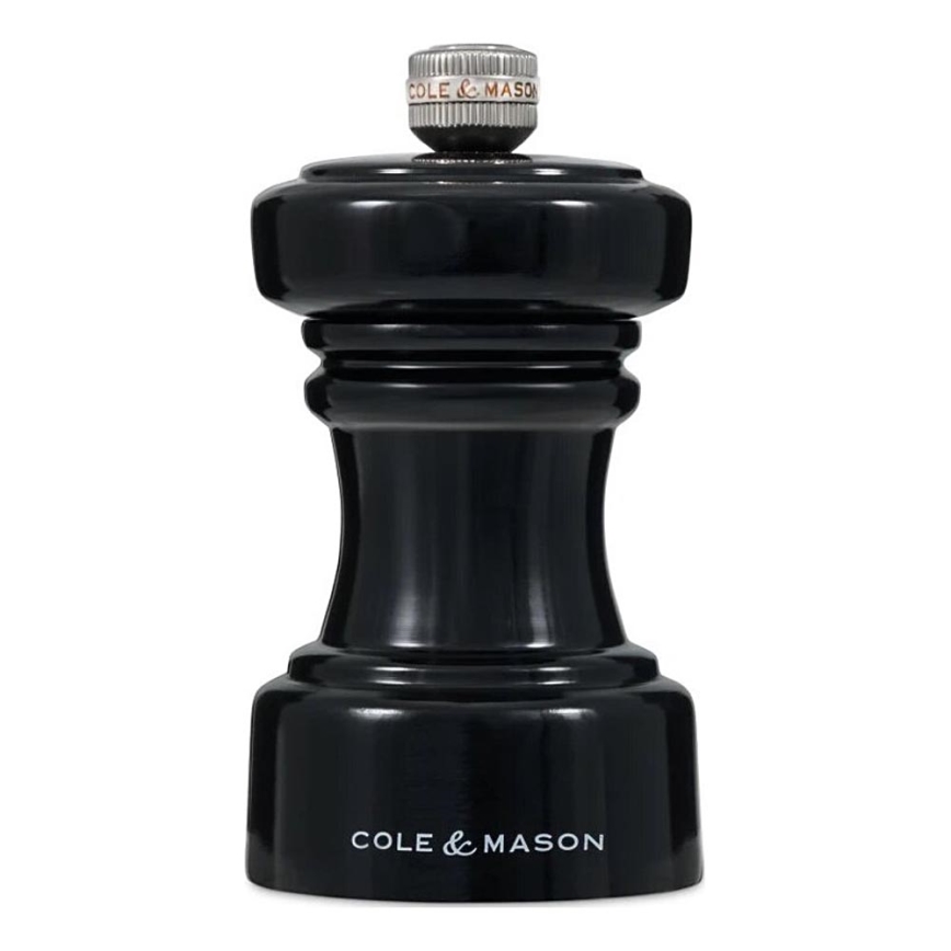 Cole&Mason - Saltkvarn HOXTON 10,4 cm bok/skinande svart