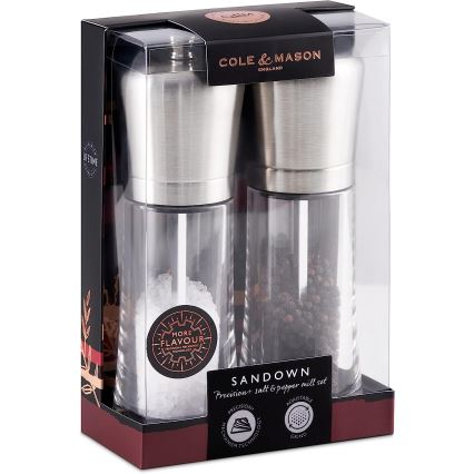 Cole&Mason - Set med salt- och pepparkvarnar SANDOWN 2 st 18 cm