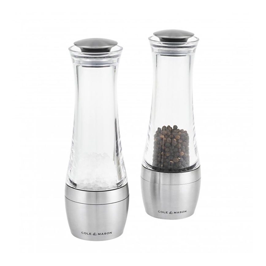 Cole&Mason - Set med saltkvarn och pepparkvarn AMESBURY 2 delar 19 cm
