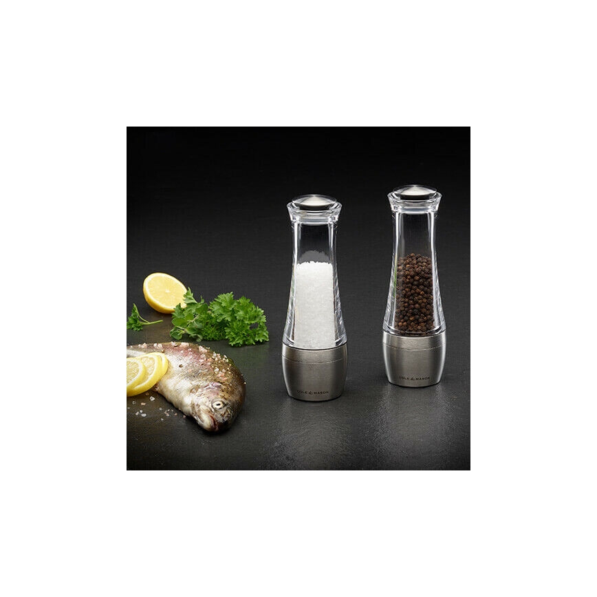 Cole&Mason - Set med saltkvarn och pepparkvarn AMESBURY 2 delar 19 cm