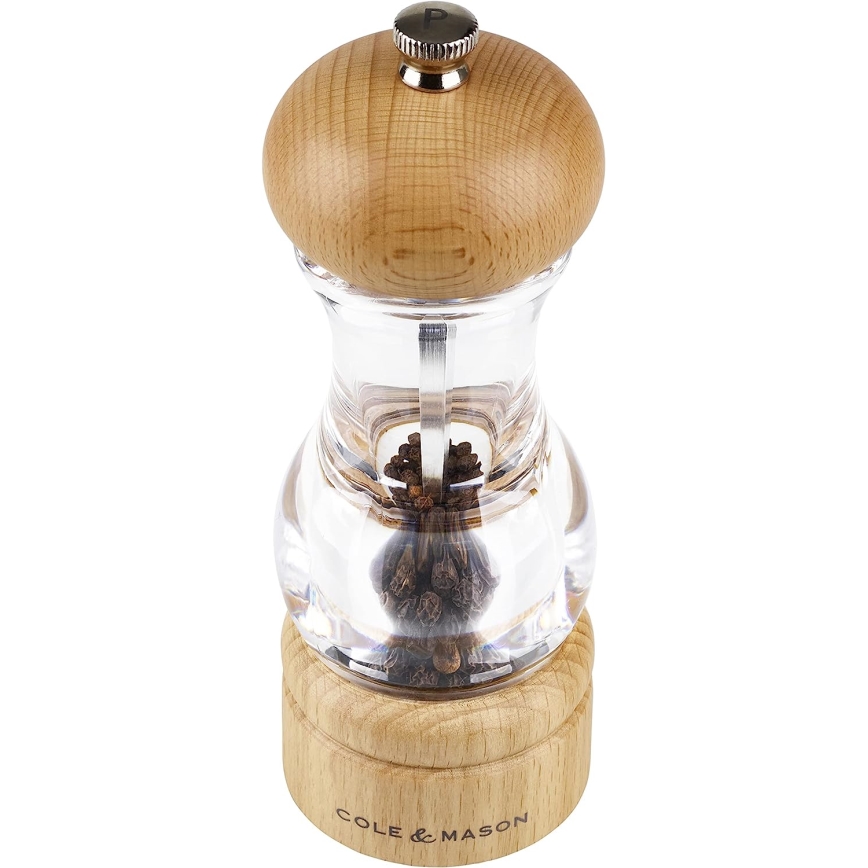 Cole&Mason - Set med saltkvarn och pepparkvarn BEECH 2 delar bok 16,5 cm