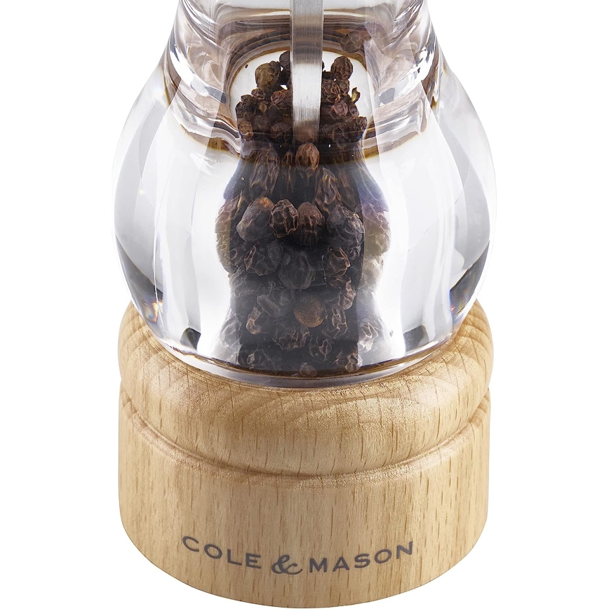 Cole&Mason - Set med saltkvarn och pepparkvarn BEECH 2 delar bok 16,5 cm