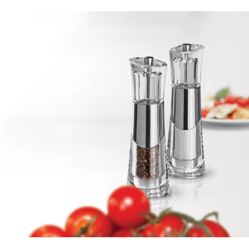 Cole&Mason - Set med saltkvarn och pepparkvarn BOBBI 2 delar 18,5 cm