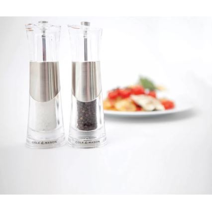 Cole&Mason - Set med saltkvarn och pepparkvarn BOBBI 2 delar 18,5 cm