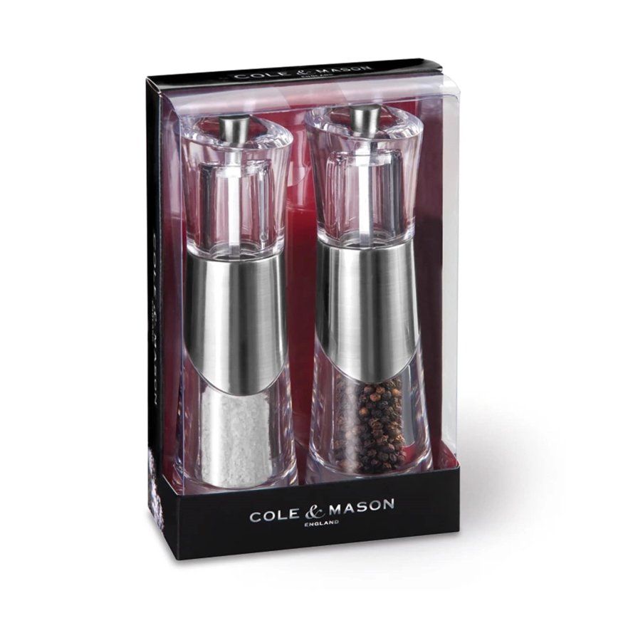Cole&Mason - Set med saltkvarn och pepparkvarn BOBBI 2 delar 18,5 cm