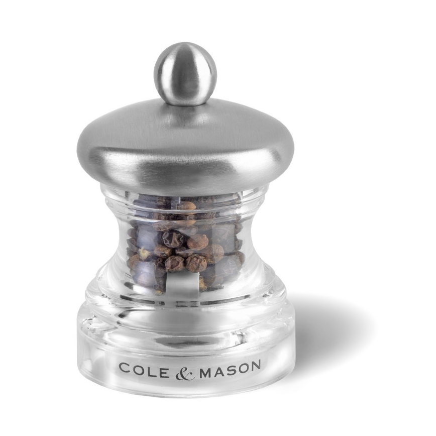 Cole&Mason - Set med saltkvarn och pepparkvarn BUTTON 2 delar 6,5 cm