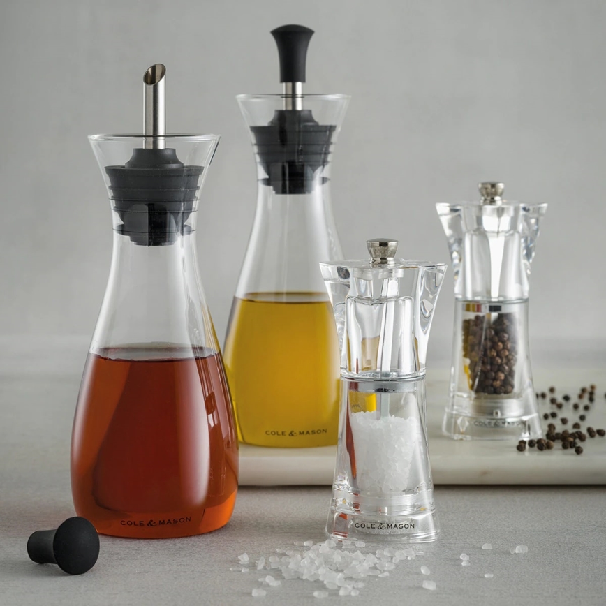 Cole&Mason - Set med saltkvarn och pepparkvarn CRYSTAL 2 delar 12,5 cm