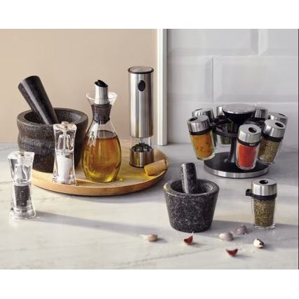 Cole&Mason - Set med saltkvarn och pepparkvarn CRYSTAL 2 delar 12,5 cm
