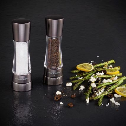 Cole&Mason - Set med saltkvarn och pepparkvarn DERWENT 2 delar 19 cm antracit