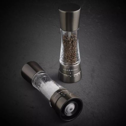 Cole&Mason - Set med saltkvarn och pepparkvarn DERWENT 2 delar 19 cm antracit