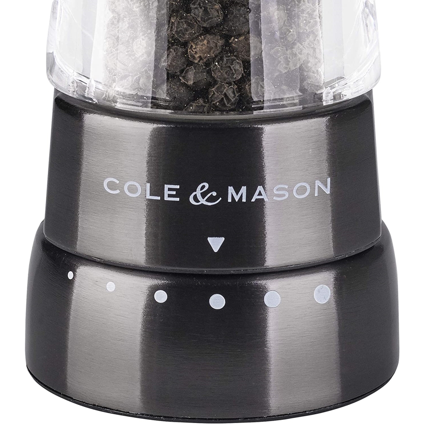 Cole&Mason - Set med saltkvarn och pepparkvarn DERWENT 2 delar 19 cm antracit
