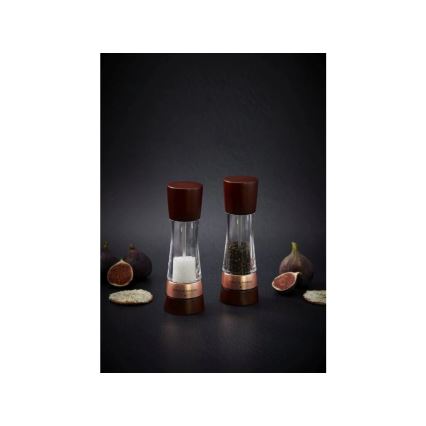 Cole&Mason - Set med saltkvarn och pepparkvarn DERWENT 2 delar 19 cm bok/brun