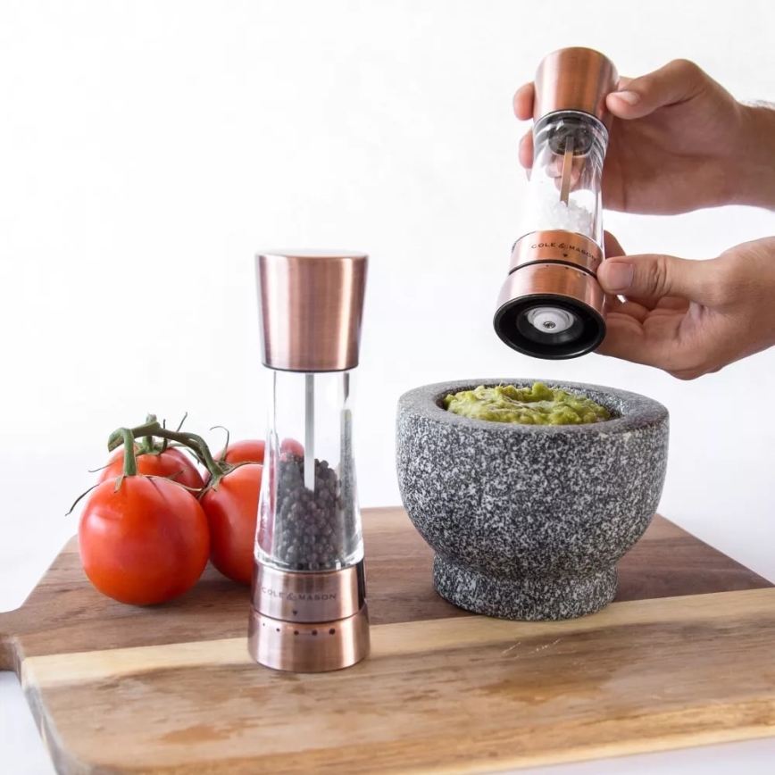Cole&Mason - Set med saltkvarn och pepparkvarn DERWENT 2 delar 19 cm koppar