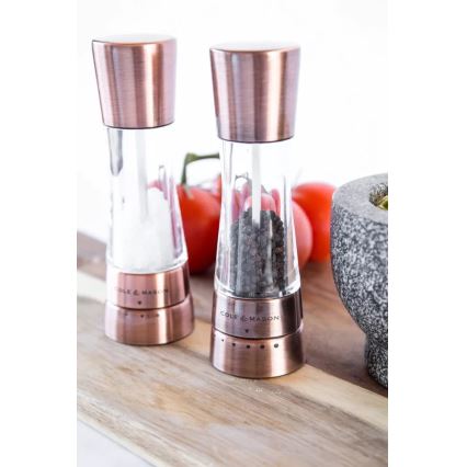 Cole&Mason - Set med saltkvarn och pepparkvarn DERWENT 2 delar 19 cm koppar