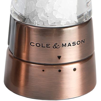 Cole&Mason - Set med saltkvarn och pepparkvarn DERWENT 2 delar 19 cm koppar