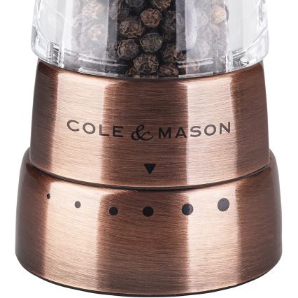 Cole&Mason - Set med saltkvarn och pepparkvarn DERWENT 2 delar 19 cm koppar