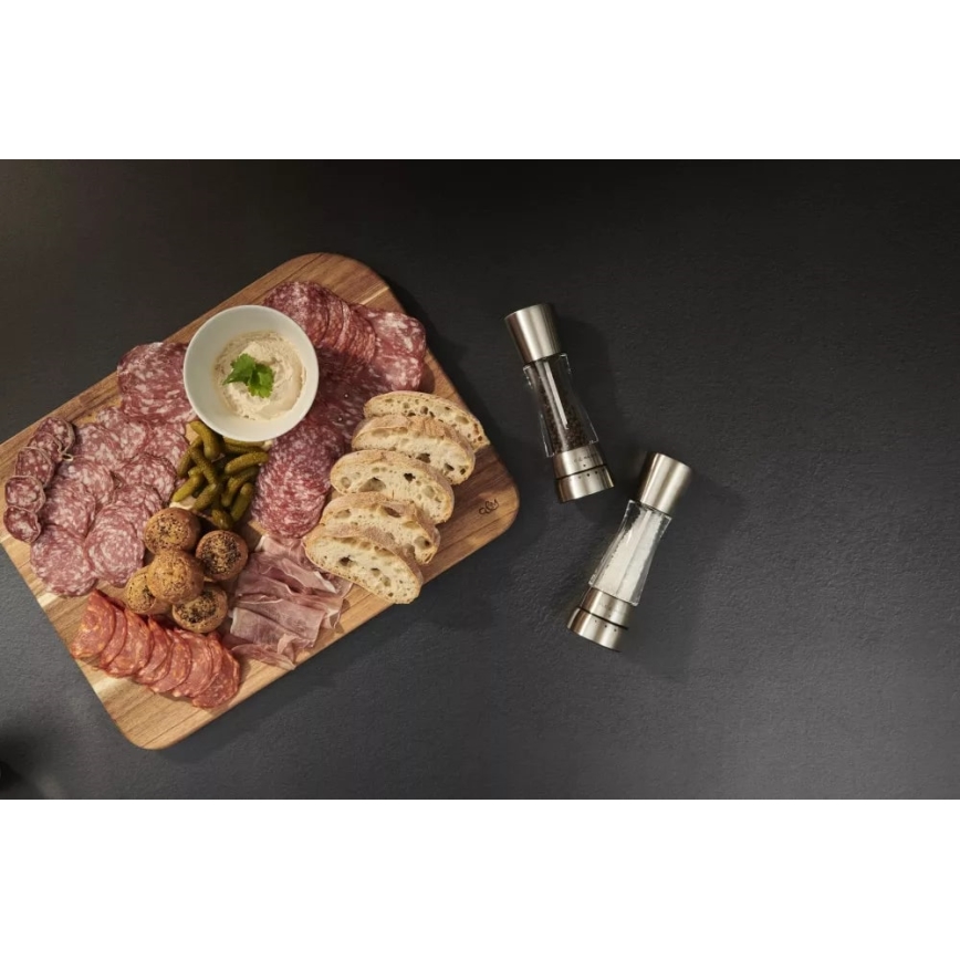 Cole&Mason - Set med saltkvarn och pepparkvarn DERWENT 2 delar 19 cm skinande krom
