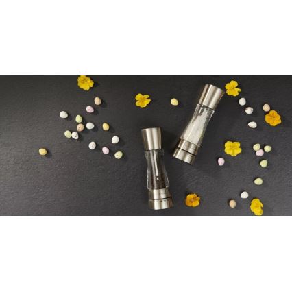 Cole&Mason - Set med saltkvarn och pepparkvarn DERWENT 2 delar 19 cm skinande krom