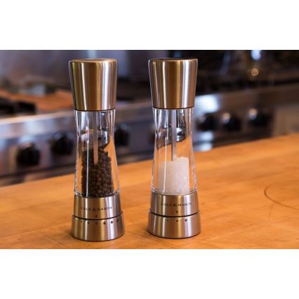 Cole&Mason - Set med saltkvarn och pepparkvarn DERWENT 2 delar 19 cm skinande krom