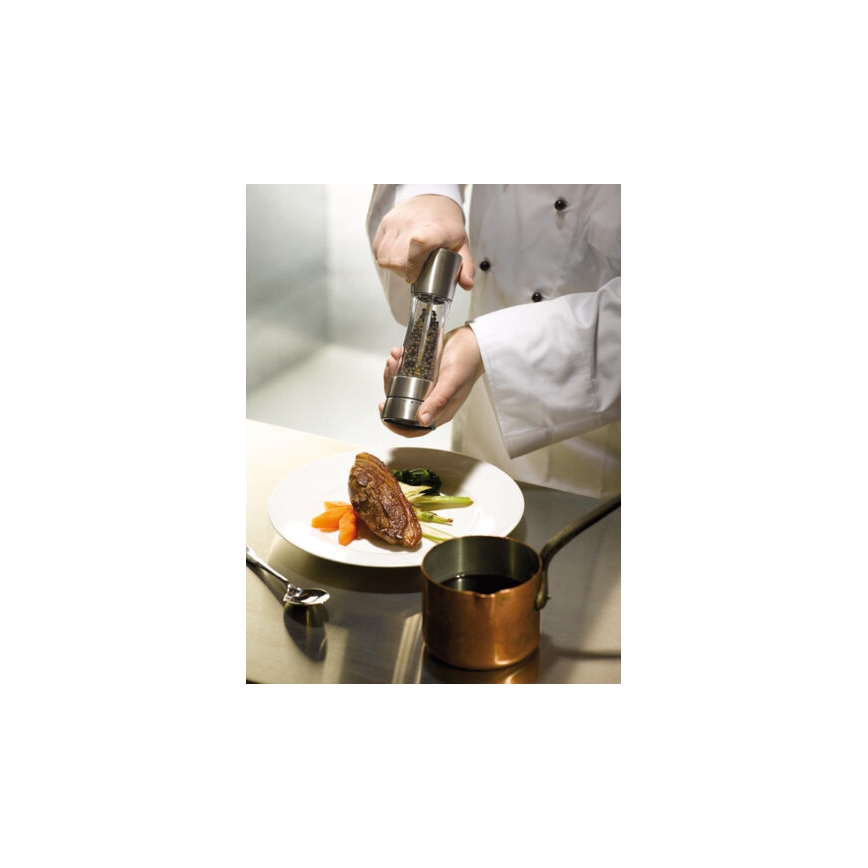 Cole&Mason - Set med saltkvarn och pepparkvarn DERWENT 2 delar 19 cm skinande krom