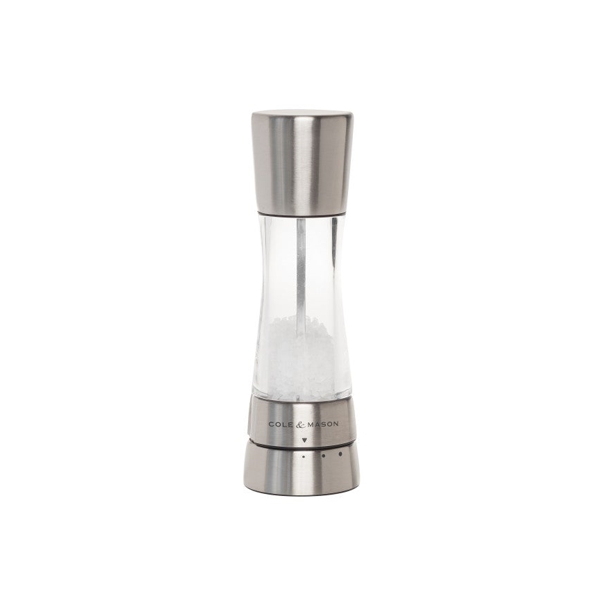 Cole&Mason - Set med saltkvarn och pepparkvarn DERWENT 2 delar 19 cm skinande krom