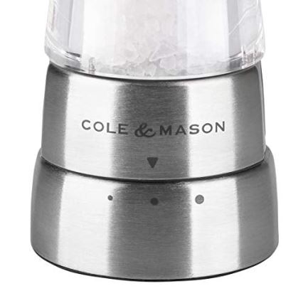Cole&Mason - Set med saltkvarn och pepparkvarn DERWENT 2 delar 19 cm skinande krom
