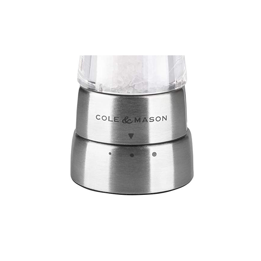 Cole&Mason - Set med saltkvarn och pepparkvarn DERWENT 2 delar 19 cm skinande krom