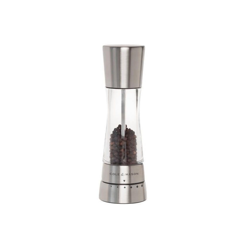 Cole&Mason - Set med saltkvarn och pepparkvarn DERWENT 2 delar 19 cm skinande krom