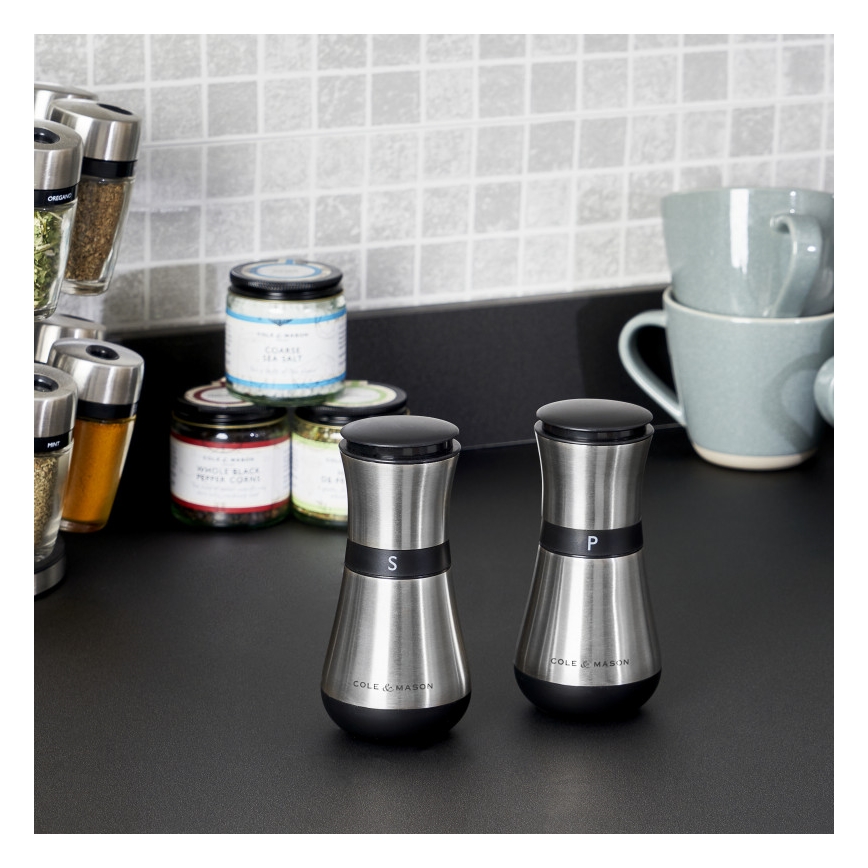 Cole&Mason - Set med saltkvarn och pepparkvarn HENLEY 2 delar 13,5 cm