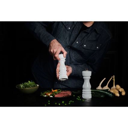 Cole&Mason - Set med saltkvarn och pepparkvarn LONDON 2 delar 18 cm bok/vit
