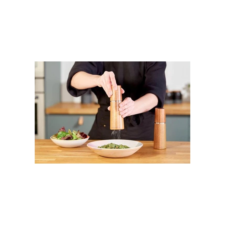 Cole&Mason - Set med saltkvarn och pepparkvarn MARLOW acacia	 2 delar 18,5 cm