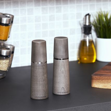 Cole&Mason - Set med saltkvarn och pepparkvarn MARLOW bok 2 delar 18,5 cm