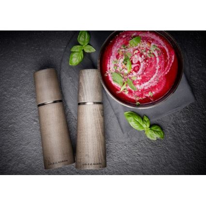 Cole&Mason - Set med saltkvarn och pepparkvarn MARLOW bok 2 delar 18,5 cm